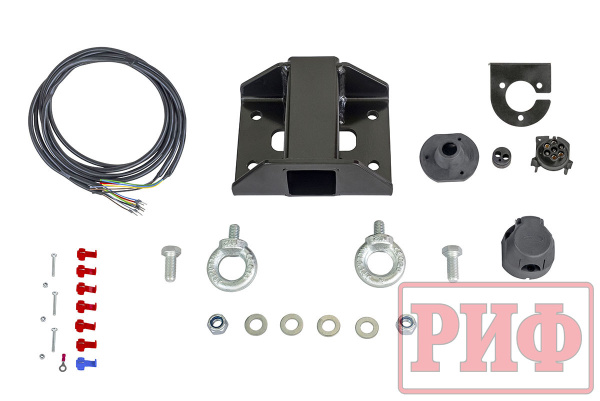 Переходник для фаркопа на задние бампера РИФ с площадкой под лебедку
