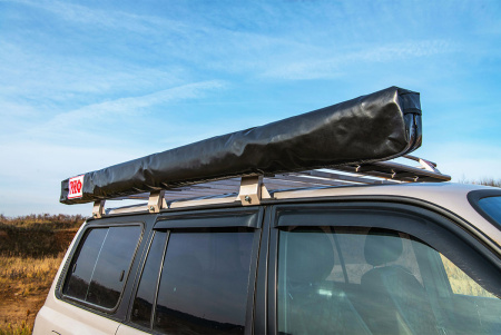 Маркиза автомобильная РИФ веерная, безопорная 2,3х2 м (правая)