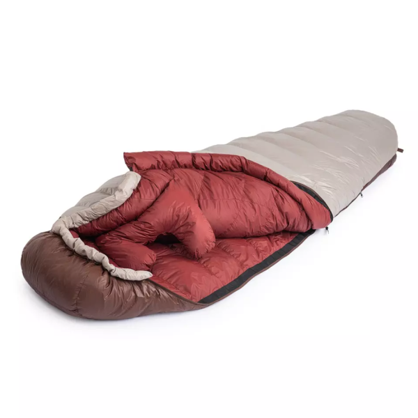 1 Мешок спальный Naturehike SnowBird, 205х80 см, L (980G), (правый) (ТК: -7°C), серый/коричневый
