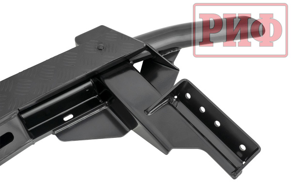 Бампер РИФ силовой задний Renault Duster 2015-2020 c квадратом под фаркоп