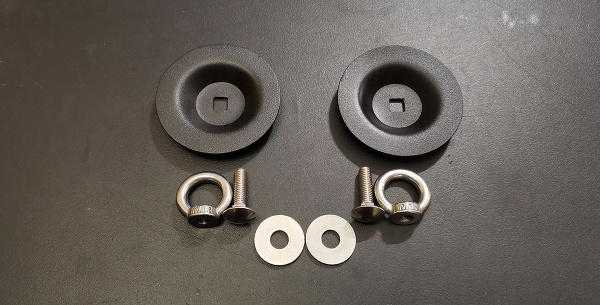 Кронштейны для крепления сэнд-траков к алюминиевому багажнику (платформе) РИФ