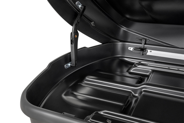 Бокс автомобильный на крышу Pentair RESORT 380 л черный глянец, двусторонний