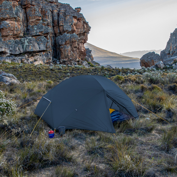 Палатка Naturehike Mongar Base 2-местная, алюминиевый каркас, сверхлегкая, ярко-синяя