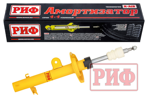Амортизатор усиленный РИФ передний Haval Dargo левый под лифт 0-30 мм