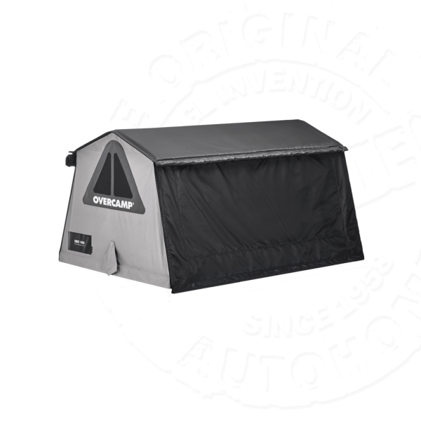 Палатка на крышу автомобиля AUTOHOME OVERCAMP MEDIUM тент серый, лестница 215 мм