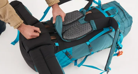2 Рюкзак туристический Naturehike 55L, голубой 2 Рюкзак туристический Naturehike 55L, голубой