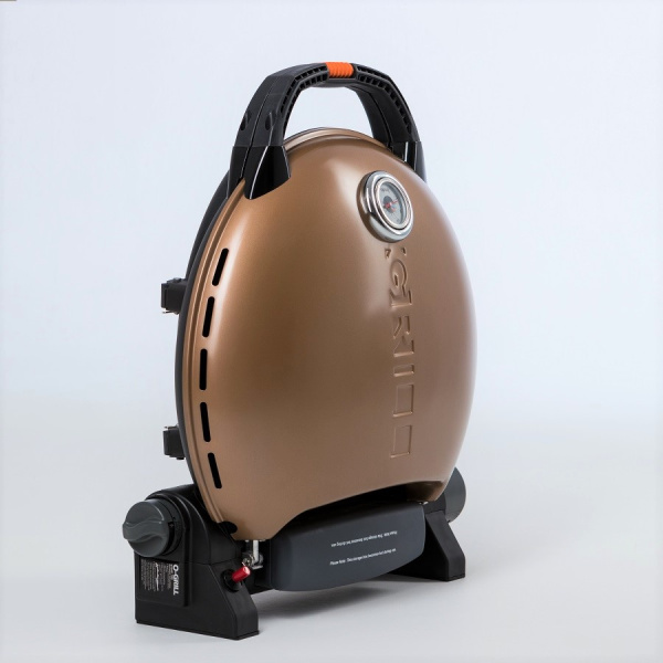 Гриль газовый O-GRILL 700T bicolor черный-золотистый (в комплекте адаптер тип А)