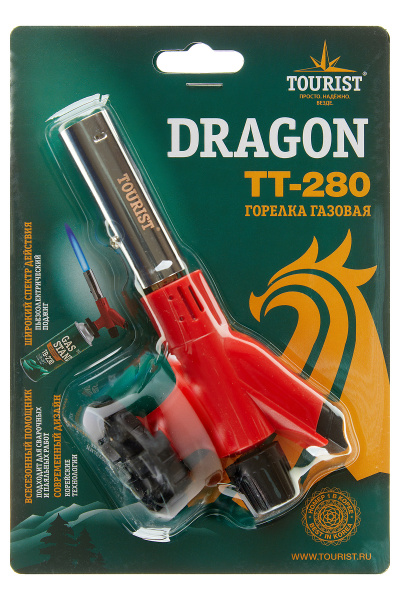 3 Резак газовый TOURIST DRAGON, с пьезоподжигом