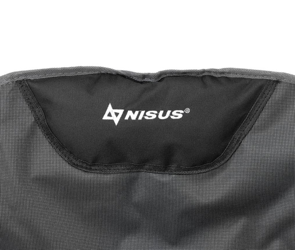 Кресло NISUS складное серое 150 кг.