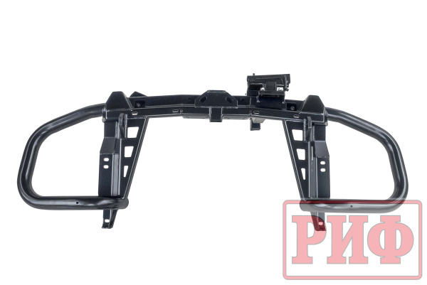 Бампер РИФ силовой задний Toyota Land Cruiser Prado 150 c квадратом под фаркоп и калиткой