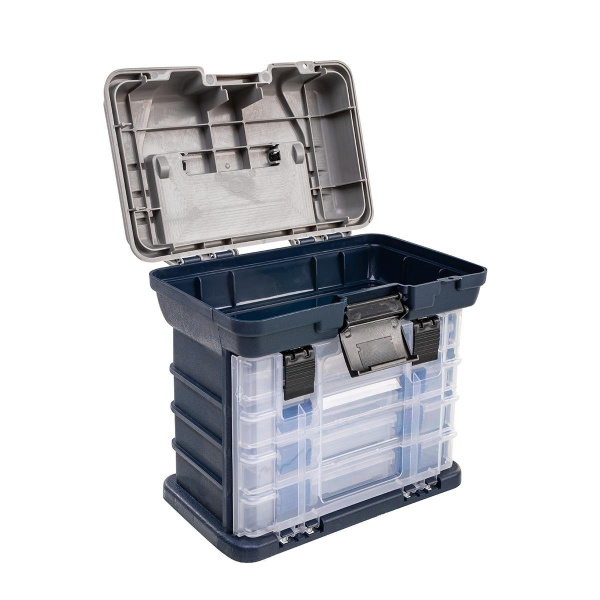 2 Ящик Premier Fishing для приманок 27х17.5х26.5 см, серый