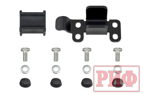 Бампер РИФ силовой задний для ГАЗ Соболь NN 4x4 с фонарями, калиткой, возможностью установки фаркопа, стандарт