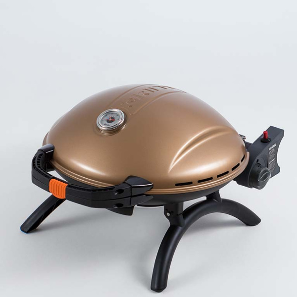 4 Гриль газовый O-GRILL 900МT bicolor черный-золотистый (в комплекте адаптер тип А)
