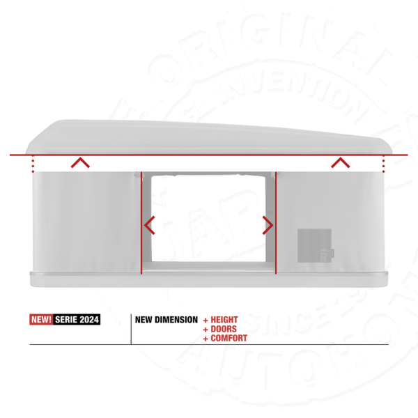 3 Палатка на крышу автомобиля AUTOHOME MAGGIOLINA AIRLANDER PLUS SMALL