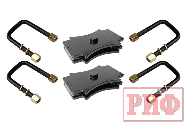 Комплект стремянок и проставок РИФ для лифта задних рессор ГАЗ Соболь 30 мм