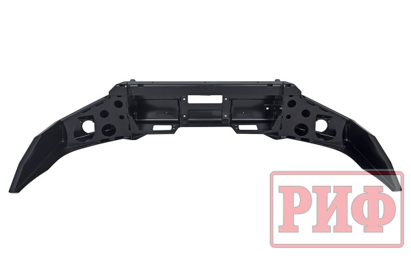 Бампер РИФ силовой передний Toyota Land Cruiser Prado 120 c доп. фарами и защитой бачка омывателя Бампер РИФ силовой передний Toyota Land Cruiser Prado 120 c доп. фарами и защитой бачка омывателя