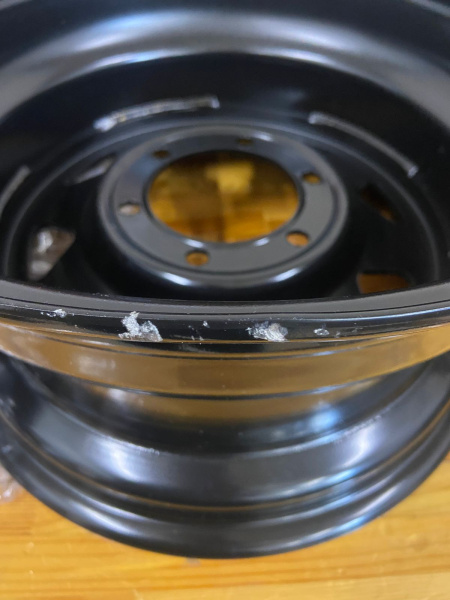 1 Диск усиленный Тойота Ниссан стальной черный 6x139,7 8xR16 d110 ET+10 (уценка)