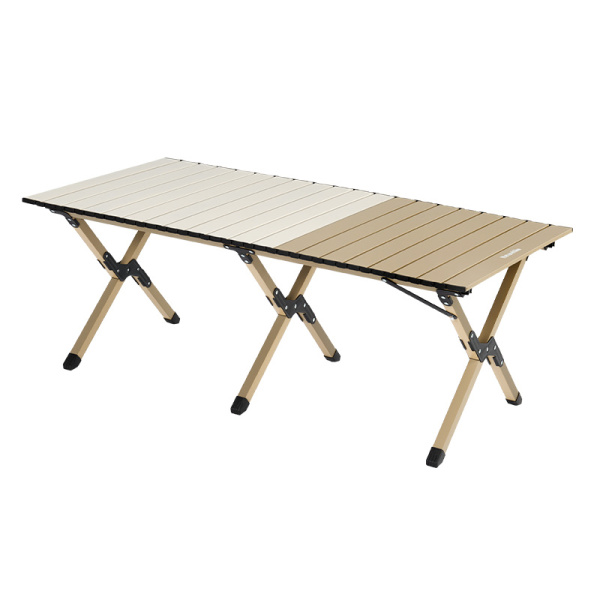 Стол туристический Naturehike Star Jane T01 складной, 119х60х44,5 см, с Х-образными ножками, бежевый