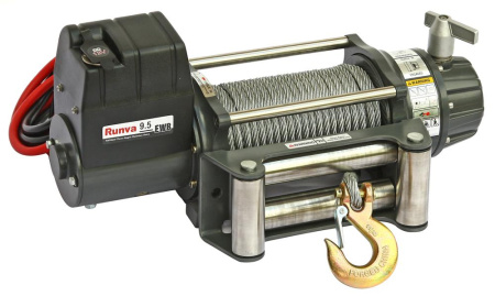 Лебёдка электрическая 12V Runva 9500 lbs 4350 кг (влагозащищенная)