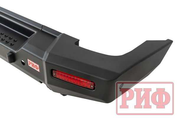 Бампер РИФ силовой задний TANK 300 с квадратом под фаркоп и фонарями