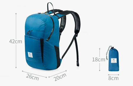 2 Рюкзак Naturehike 22 л, голубой