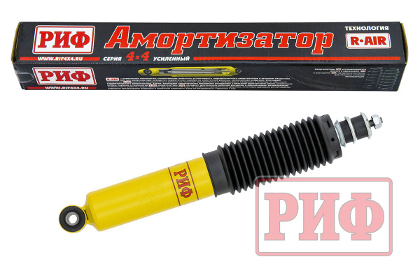 Амортизатор РИФ усиленный передний Mazda, Ford, Toyota, Nissan, Ssangyong штатный и лифт 0-30 мм