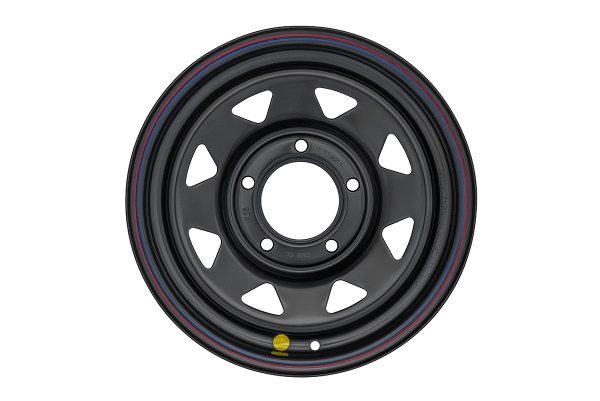 Диск усиленный для ВАЗ НИВА стальной черный 5x139,7 7xR15 d98,5 ET+25 (треугольник)