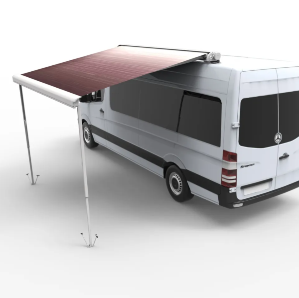 Маркиза автомобильная РИФ 4,0х2,5 м кассетная с электроприводом, корпус белый.