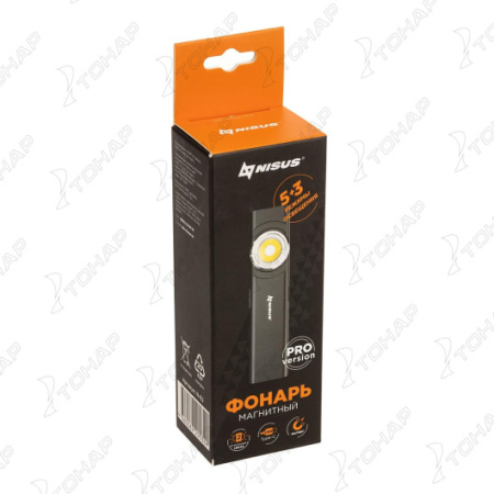 9 Фонарь магнитный NISUS, свехлегкий 9 Фонарь магнитный NISUS, свехлегкий