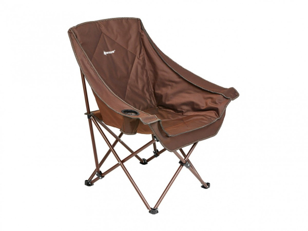 Кресло NISUS складное (коричневый) 140 кг.