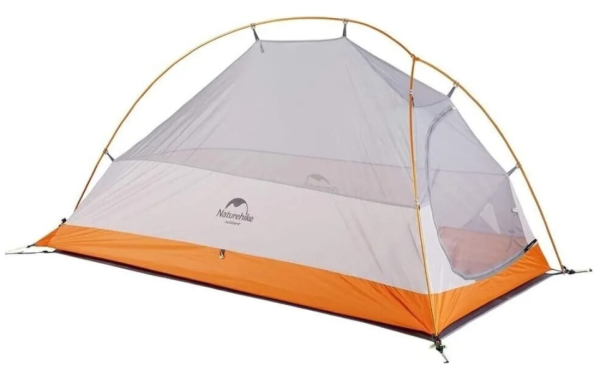 1 Палатка Naturehike Cloud Up 1-местная, алюминиевый каркас, сверхлегкая, оранжевый 1 Палатка Naturehike Cloud Up 1-местная, алюминиевый каркас, сверхлегкая, оранжевый