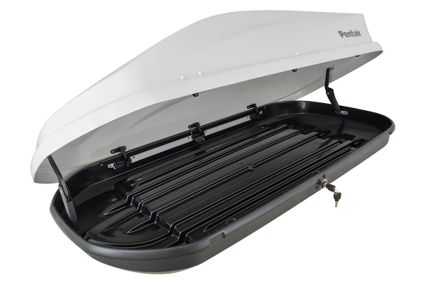 Бокс автомобильный на крышу Pentair PYTHON 450L белый глянец, двусторонний