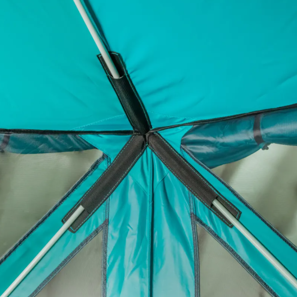 Шатер "СЛЕДОПЫТ" быстросборный, 5 стен, h-2,08, 2,8х2,9 м, S по полу 5,6 кв.м, цв. WATERFALL