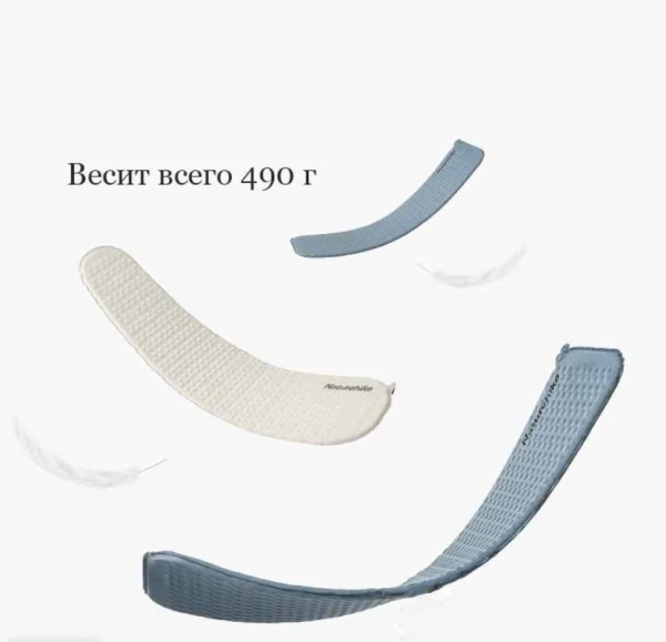 2.Коврик самонадувающийся Naturehike, 185x55x3.5 см, овальный синий