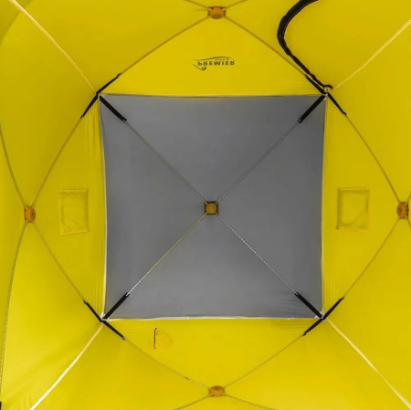 99 Палатка зимняя PREMIER Куб-2, желтый/серый