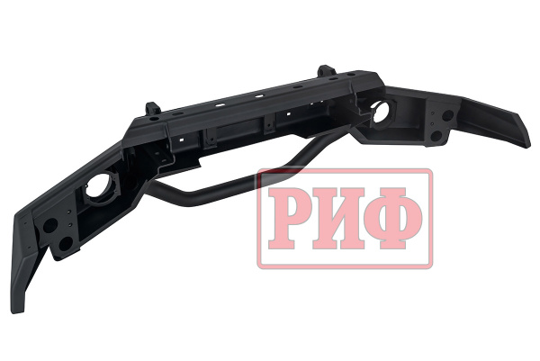 Бампер РИФ силовой передний для ГАЗ Соболь NN 4x4 под штатные фары, с центральной защитной дугой, стандарт