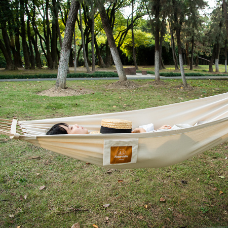 Гамак Naturehike, туристический, хлопковый, бежевый