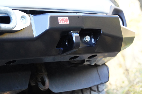 Бампер РИФ силовой передний Mitsubishi Pajero Sport 2015-2020 под площадку для лебёдки RIFPS3-33003