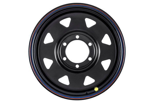 Диск усиленный Тойота Ниссан стальной черный 6x139,7 8xR17 d110 ET+20 (треугольник мелкий)