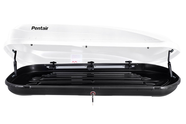 Бокс автомобильный на крышу Pentair RESORT 450L белый глянец, двусторонний