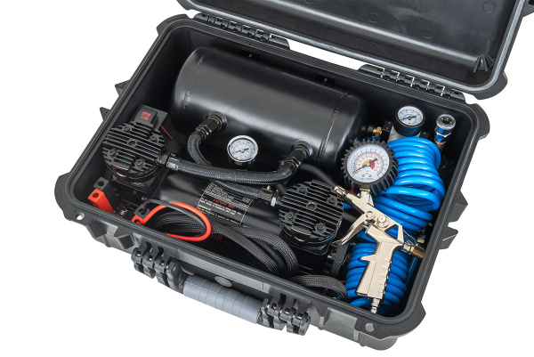 Компрессор автомобильный переносной 12V YURUI 118,9 л/мин 13,6 атм