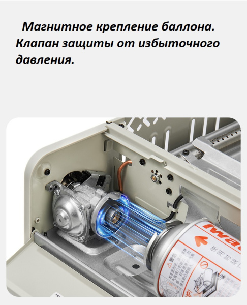 Гриль газовый Naturehike 2,2 кВт, бежевый