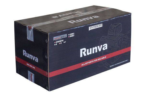 Лебёдка электрическая 24V Runva EWB12500SSR24V 5670 кг (влагозащищенная) синтетический трос