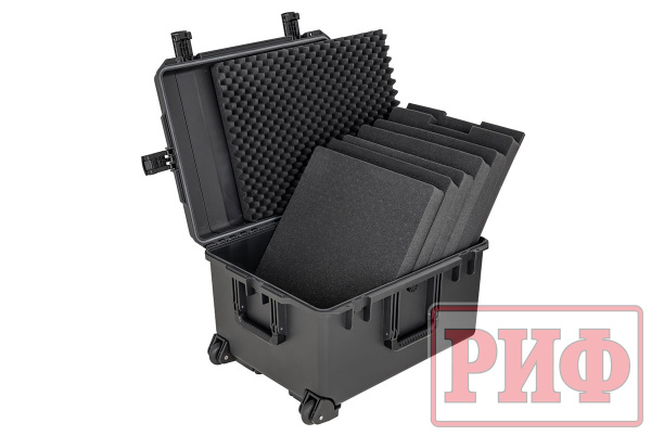 Кейс защитный ударопрочный РИФ 625x500x366 мм на колесах с телескопической ручкой IP67