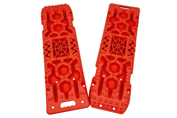 Сэнд-траки пластиковые 108х31 см усиленные, с площадкой под домкрат, красные (2 шт.)