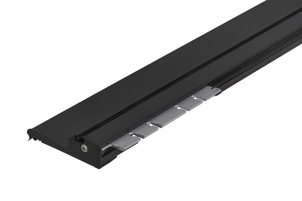 Крышка кузова РИФ для Great Wall Poer KingKong, роллета раздвижная 1610х1570 мм, алюминиевая, черная