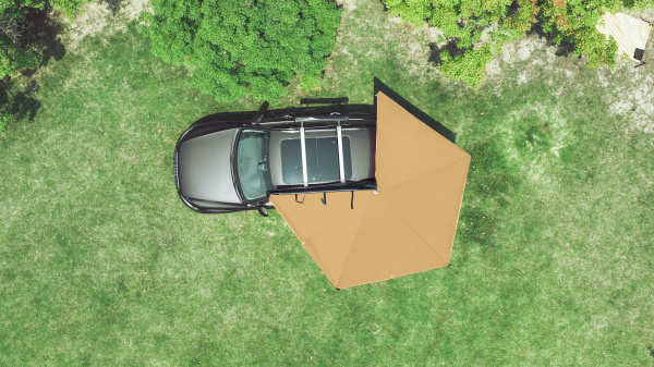 2 Маркиза автомобильная РИФ веерная 2,0х2,0 м (левая)