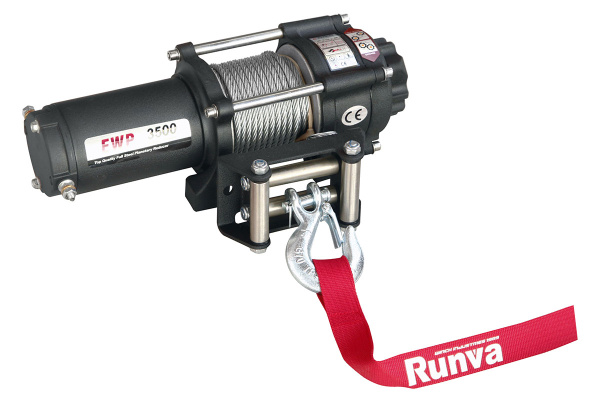 Лебёдка электрическая 12V Runva 3500A lbs 1588 кг