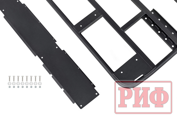 Багажник экспедиционный (платформа) РИФ 1200x1400 мм для Nissan Navara D40 (без штатных рейлингов)