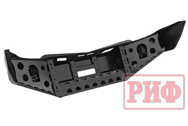 Бампер РИФ передний Mitsubishi L200 2005+/Pajero Sport с доп. фарами без кенгурина Бампер РИФ передний Mitsubishi L200 2005+/Pajero Sport с доп. фарами без кенгурина